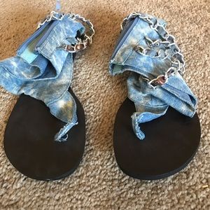 Jean colored Sandals